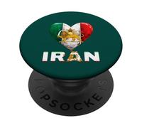 Shir o Khorshid Irán León y Sol Emblema Persa Bandera iraní PopSockets PopGrip Adhesivo