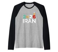 Shir o Khorshid Irán Lion & Sun Emblem 2026 Patrimonio iraní Camiseta Manga Raglan