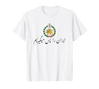 Shir o Khorshid Iran Ra Pas Migirim León Persa y Bandera del Sol Camiseta