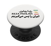 Shir o Khorshid Iran Ra Pas Migirim León Persa y Bandera del Sol PopSockets PopGrip Adhesivo