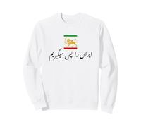 Shir o Khorshid Iran Ra Pas Migirim León Persa y Bandera del Sol Sudadera