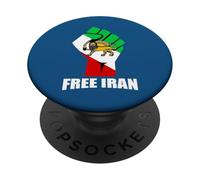 Shir o Khorshid León de Irán y Bandera del Sol Herencia Persa PopSockets PopGrip Adhesivo