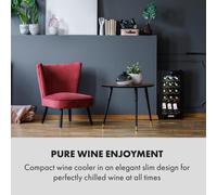 Shiraz 15 Slim Uno Vinoteca 44l panel de control táctil de 5 a 18 °C Klarstein