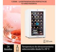 Shiraz 24 Uno Vinoteca 63L 24 botellas panel de control táctil de 5 a 18 °C