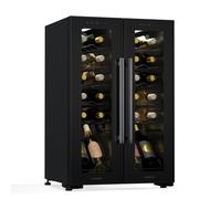 Shiraz 49cm 24 Botellas Vinoteca 2 Zonas Negro