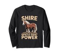 Shire Horse Shire Giant Gentle Power Design Manga Larga