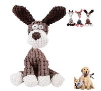 Shirem Bite Buddy, Petsboro Bitebuddy Dog Toy, Stuffed Animal Plush Chew Toys with Squeakers, Indestructible Dog Toys, Squeaker Plush Toy for Aggressive Chewers(Gray)