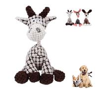Shirem Bite Buddy, Petsboro Bitebuddy Dog Toy, Stuffed Animal Plush Chew Toys with Squeakers, Indestructible Dog Toys, Squeaker Plush Toy for Aggressive Chewers(Beige)
