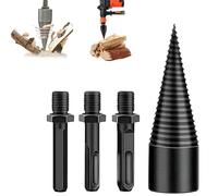 Shirem Easysplit Broca, Sherem Easysplit Broca, 32 mm / 42 mm Broca para leña Divisor de madera, Broca eléctrica desmontable de alta resistencia con 3 mangos (32 mm)