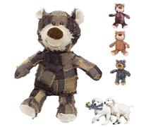 Shirem Robust Bear, Petsboro Robust Bear, Squeaky Dog Chew Toys, Dog Stuffed Animals Chew Toy, Indestructible Robust Bear, Dog Toys for Aggressive Chewers Large Small Dogs(Purple,S)