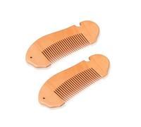 Shirene Peine de Parto,2 PCS Peines de Madera,Peine de Madera para el Pelo,Peines de Maderas para Cabello Ondulado o Rizado,Dientes Anchos Regalo Esencial para Mamá Primeriza para Mujeres Embarazadas