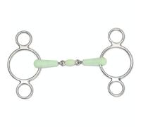 Shires Filete de 2 Anillos para Caballos Equikind Diseño Cacahuete (ER204)