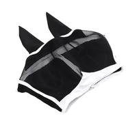 Shires Flý Måsk - Máscara de mosca elástica para mosca de 90/98/120 g, malla transpirable, protección UV, con orejas, media cara, banda elástica, cubierta de vuelo de caballo, para ganado, K