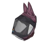 Shires FlyGuard Pro Deluxe - Máscara antimoscas con orejas - Cereza negra