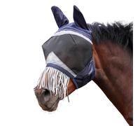 Shires Máscara de malla fina con flecos para la nariz, color azul marino