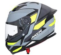 Shiro Helmets Casco Integral Modelo Hunter Negro Mate Amarillo Flúor Cornet Totalmente Homologado (L 59/60)
