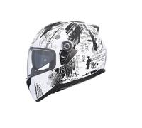 Shiro HEMETS Casco Integral SH-667 Faster Funky Mate con Gafas Solar (XXL)