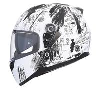 Shiro HEMETS Casco Integral SH-667 FUNCKY Blanco con Gafas Solar (XL)