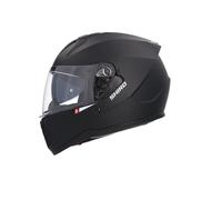 Shiro HEMETS Casco Integral SH-667 Trueno Negro Mate con Gafas Solar (XXL)