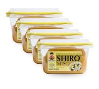 Shiro Miso Japonés 300g - Pasta de Soja Fermentada Suave - No GMO - Ideal para Sopa Miso, Salsas y Recetas Japonesas - Importado de Japón - Pack Laborawi (4 x 300g)