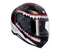 SHIRO SH-890 HUNTER Shark negro mate ECE 22.06 casco integral moto - Color: NEGRO, Talla: Talla S