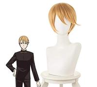 Shirogane Miyuki cosplay peluca Anime Kaguya sama Love is War Cosplay pelucas hombres halloween 30cm amarillo mixto pelo sintético + gorro de peluca Miyuki Shirogane peluca PL-686