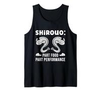 Shirou no Odorigui Japonesa Amante De La Comida Bailando Pescado Marisco Camiseta sin Mangas