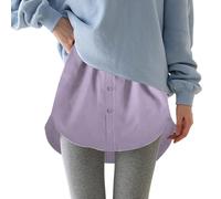 Shirt Extenders for Women Adjustable Layered Fake Top Lower Sweep Shirt Half Length Mini Skirt Underskirt for Women Girls