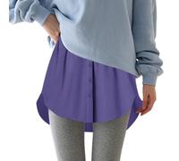 Shirt Extenders for Women Adjustable Layered Fake Top Lower Sweep Shirt Half Length Mini Skirt Underskirt for Women Girls