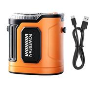 Shirt Fan - Wearable Rechargeable 5-speed Strong Airflow Light Up | Portable Shirt Belt Personal Fan | for Camping Hiking Climbing Walking Working Outdoor Activities