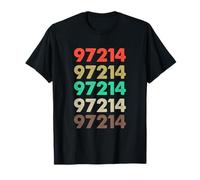 Shirt That Says 97214 Camiseta retro con código postal 97214 Camiseta