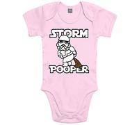 Shirtoo Pelele para bebé con diseño de tormenta para niños y niñas, ideal como regalo para padres, Rosa., 12-18 Meses