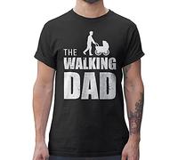 Shirtracer The Walking Dad Camiseta Hombre Regalos Hombre (M, Negro)