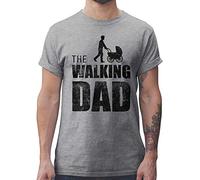 Shirtracer The Walking Dad Camiseta Hombre Regalos Hombre (XL, Gris Oscuro)