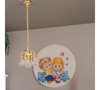 Shirune 1pc Miniatura de Lámpara de para Casa de Muñecas 1:12, de en Miniatura, Colgante de , Luz de Techo Colgante de Lujo para Accesorios de Decoración de Casa de Muñecas