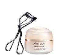 Shiseido Eyelash Curler & Benefiance Wrinkle Smoothing Eye Cream Bundle