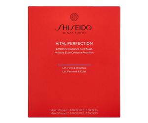 Shiseido Vital Perfection LiftDefine Radiance Face Mask Set 6 stuk Mascarilla 12 pc Mujer