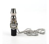 Shisha mouthpiece Hookah mouthpiece Stainless steel Arabic cigarette holder neck can be matched with suitable Alphahl recyclable exclusive high-end cigarette holder (Red eyed Mirror Dragon)