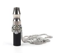 Shisha mouthpiece Hookah mouthpiece Stainless steel Arabic cigarette holder neck can be matched with suitable Alphahl recyclable exclusive high-end cigarette holder (tiger)