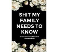 SHIT MY FAMILY NEEDS TO KNOW: In Case of Emergency & Important Information Binder | Sarcastic Organizer for Important Documents, Passwords, and Final Wishes