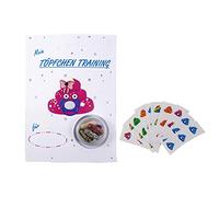 Shit the Glitter® - Orinal Entrenamiento (niñas) / Diseño infantil con purpurina/programa de aprendizaje con sistema de recompensa (Sitcker) / Desarrollado por comentarios al cliente