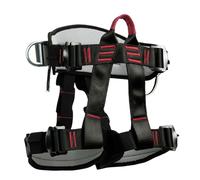Shitafe Arnés de escalada para escalar árboles: correas ajustables para rescate de bomberos, adecuado para hombres y mujeres como equipo de protección al rappel para actividades al aire libre y