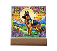 Shitafe Atrapasueños para Perros, Atrapasueños con Recuerdos de Perros - Decoración de atrapasoles acrílicos para Perros manchados | Decoración de Escritorio acrílica para Cachorros, Adorno de Razas