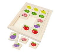 Shitafe de Bloques,Juguete Educativo de Emparejamiento Animado | de Madera para Desarrollo Intelectual - para Uso En Familia, Aula, Jardín De Infantes, para El Desarrollo Lógico De Los Niños