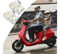 Shitafe Manoplas para Manubrio De Motocicleta,Guantes Invernales Antiviento De Cómic | Manguitos Impermeables para Manos - para Motociclismo En Invierno Ciclismo En Carretera Ebikes Y Scooter Unisex