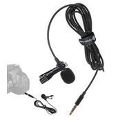 Shitafe Micrófono de Solapa, micrófono Lavalier | de micrófono portátil con Clip Micrófono Lavalier | Amplificador de Voz de Salida de micrófono de Solapa versátil, para enseñanza de grabación en en