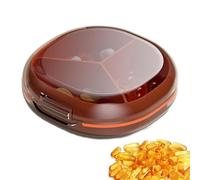 Shitafe Organizador de viaje para píldoras,Organizador de píldoras para viaje | Contenedor de almacenamiento de pastillas,Caja organizadora de pastillas, estuche para medicamentos, contenedor de