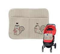 Shitafe Organizador Lateral para Cuna - Bolsa De Algodón Para Cochecito De Bebé - Bolsa Colgante De Organización Para Cuna Y Cochecito De Guardería Para Pañales Baberos Biberones