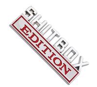 Shitbox Car Emblems - 3D Novelty Car Badge | Autoadhesivo Funny Decorative Emblem | Rear Decoration, Truck, SUV, Automotive Accessories, Vehicle Styling