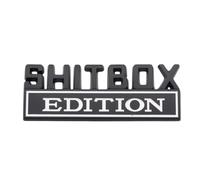 Shitbox Car Emblems Creative Funny Novelty Rear Decals